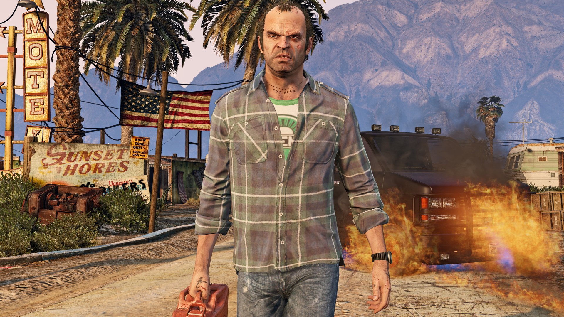 Trevor Philips, one of GTA 5's three playable protagonists.