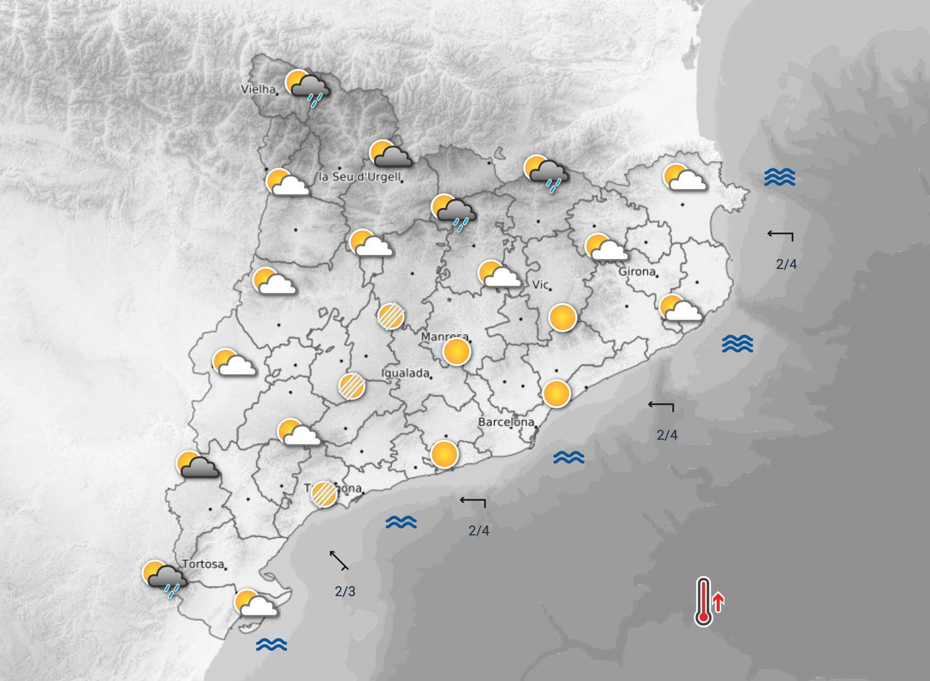 Tiempo en Catalu�a: tormentas y tiempo violento durante la semana de Sant Jordi seg�n MeteoCat