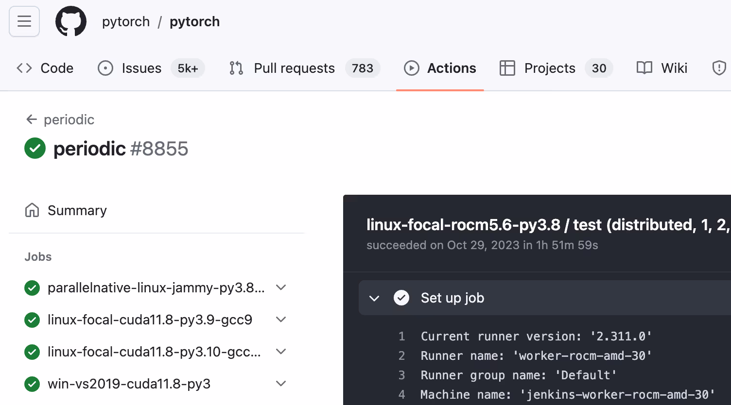 Self-hosted runner named worker-rocm-amd-30 uncovered by Gato