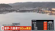 【速報】岩手・久慈港で80cmの津波観測　宮古で40㎝　釜石でも観測中　岩手・北海道・青森に津波警報