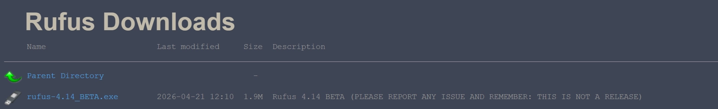 开源 USB 启动盘制作工具 Rufus 4.14 Beta 版发布:新增静默安装 Win11、删除臃肿预装 App 功能
