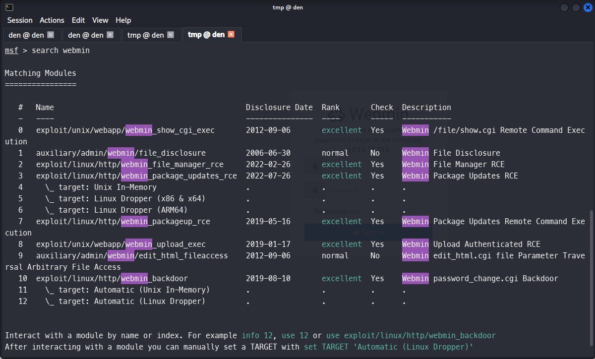 CVE-2019-15107 в metasploit