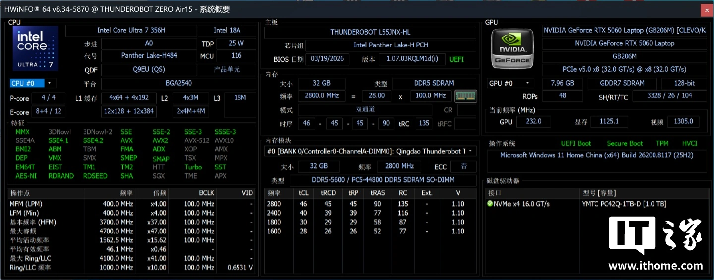 【IT之家评测室】雷神 ZERO Air 15 游戏本体验:设计夯,性能狂,1.54kg 和 160W 兼得