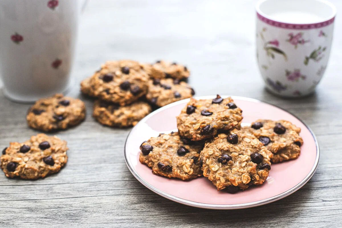 Galletas de avena, plátano y chocolate 12