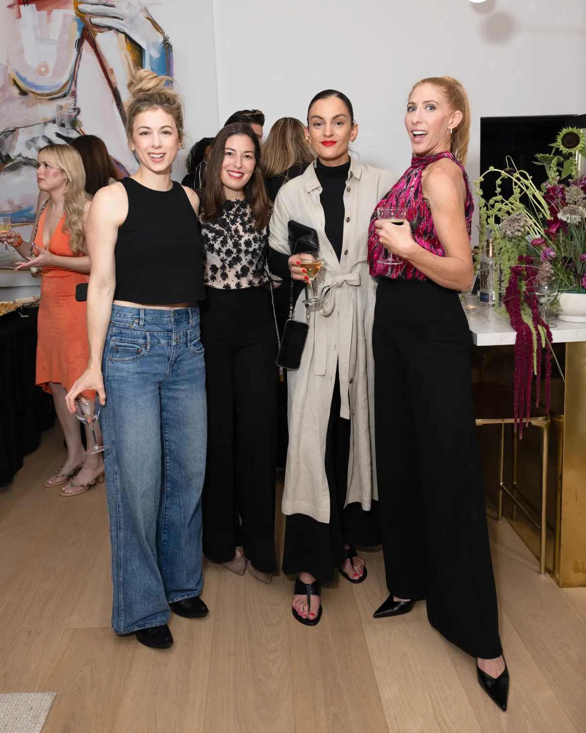 Iliza Shlesinger, Danielle Goodman and Serra Geris joined Ripley Rader to celebrate her first fragrance, "Get in My Pants," with a girls night at her L.A. home on Thursday.