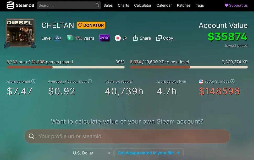 Steam 全球第一“收藏家”来自上海:4.3 万款游戏,价值超 500 万元