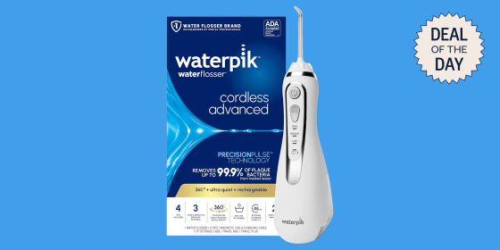 Waterpik’s Cordless Advanced 2.0 gives you up to four weeks of use on a single charge.