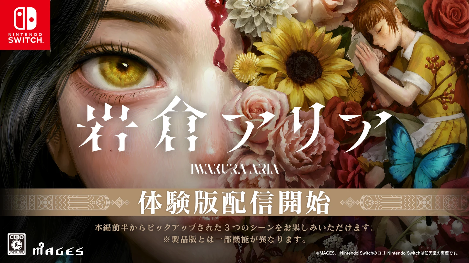 悬疑ADV《岩仓亚里亚》体验版上架Nintendo eShop