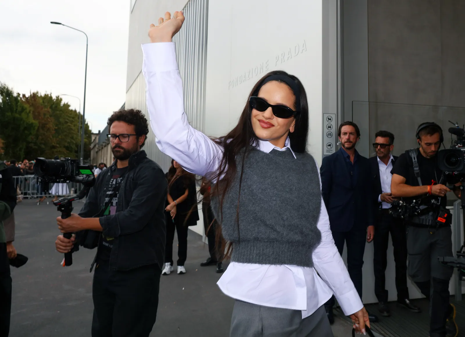 Rosalía wears Prada. Milan spring 2023 readytowear