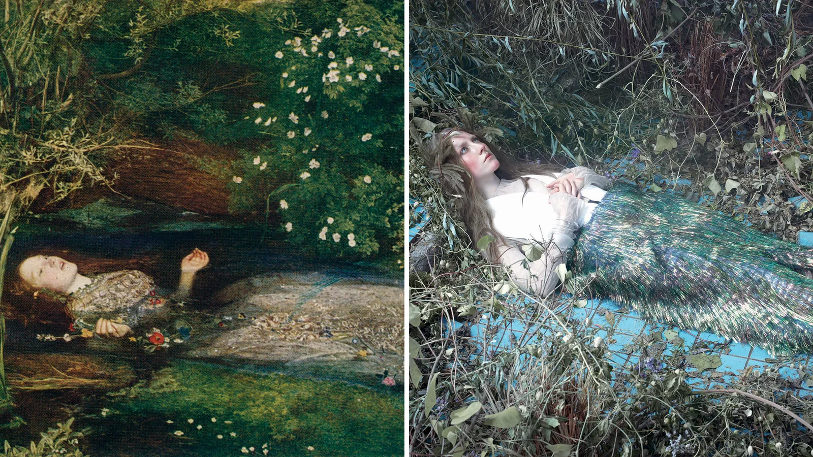 Image may contain Saoirse Ronan Face Head Person Photography Portrait Plant Vegetation Art Collage and Land