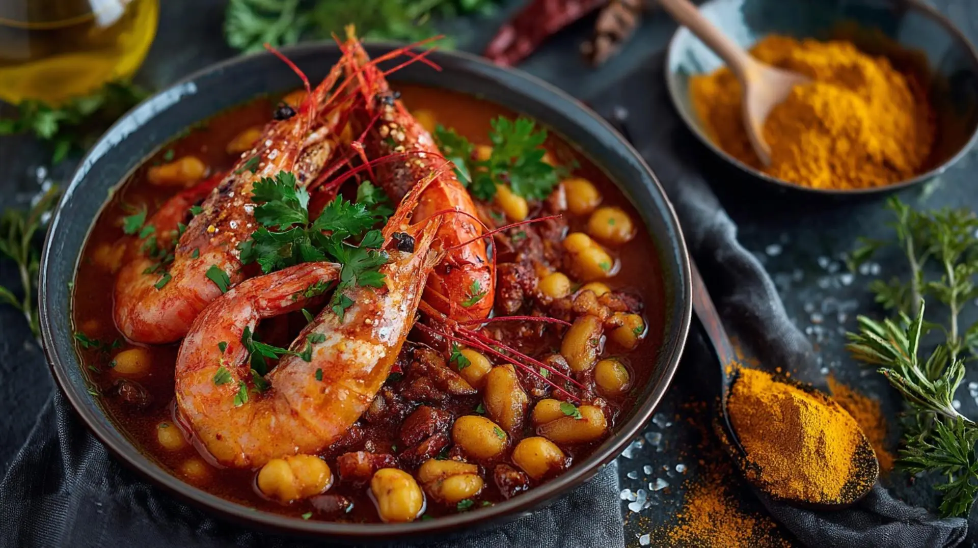 Este plato está lleno de sabor.
