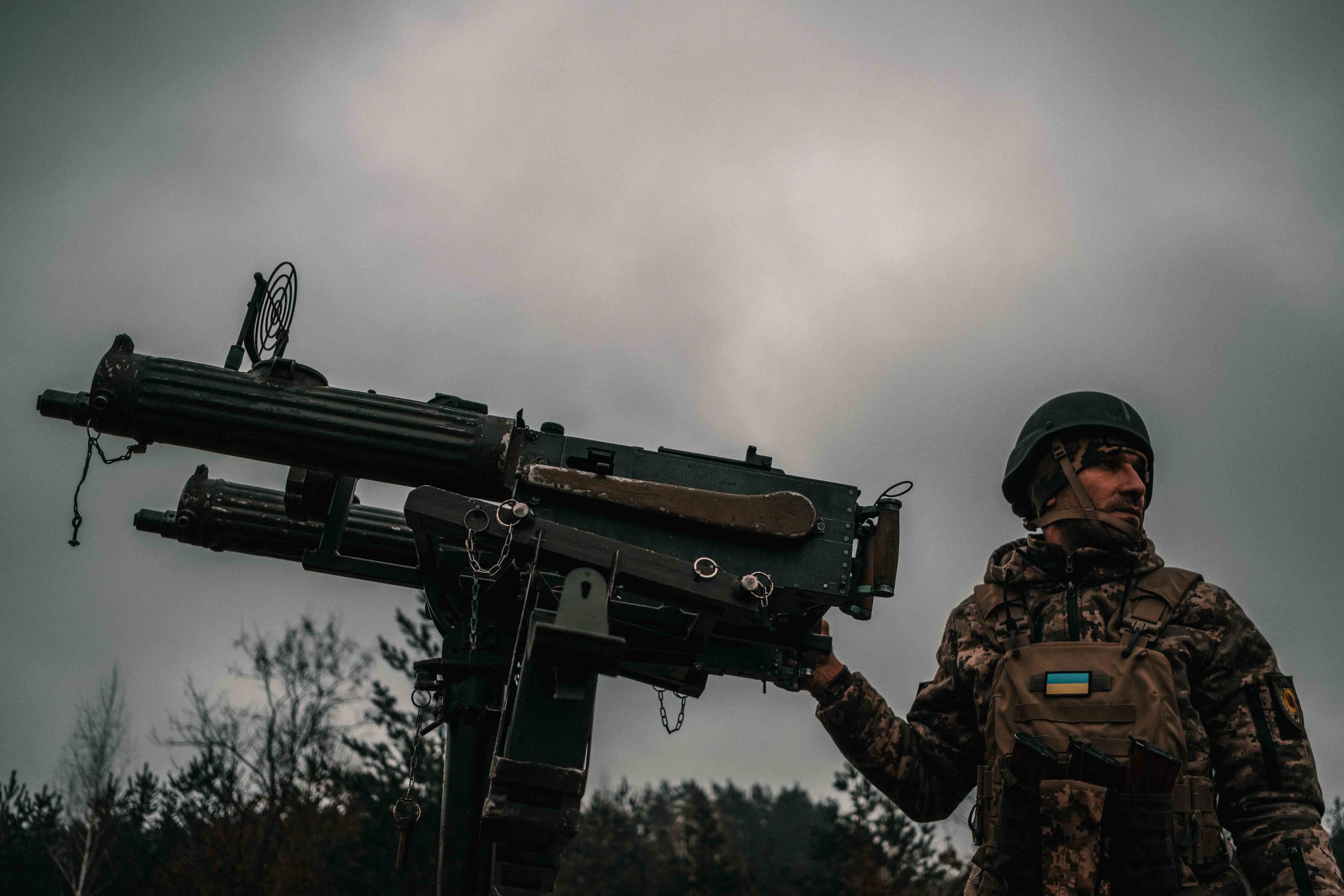 Unidad antidrones del ej�rcito de Ucrania.