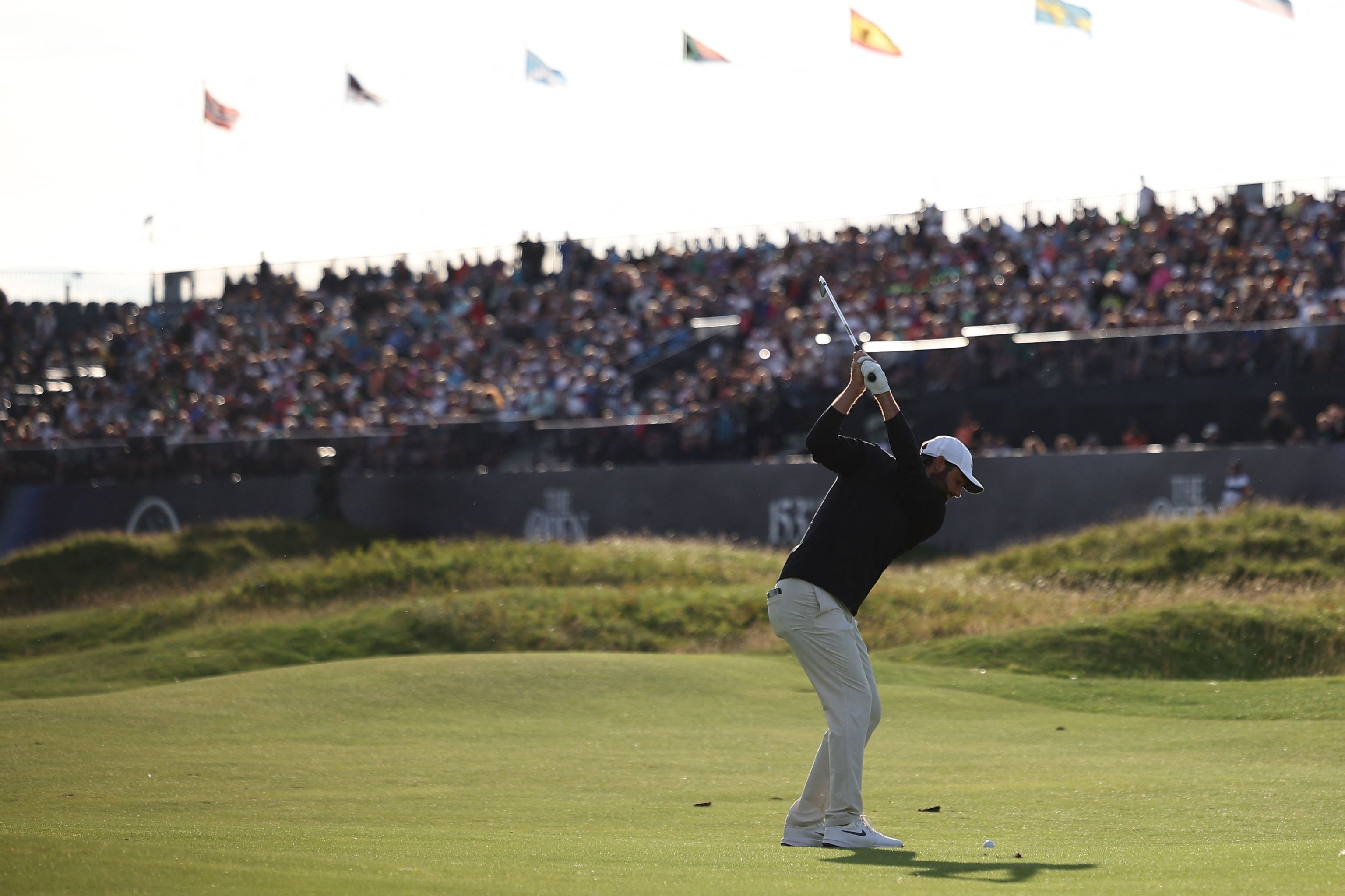 Scottie Scheffler, este s�bado en el Royal Portrush golf club, en Irlanda del Norte.