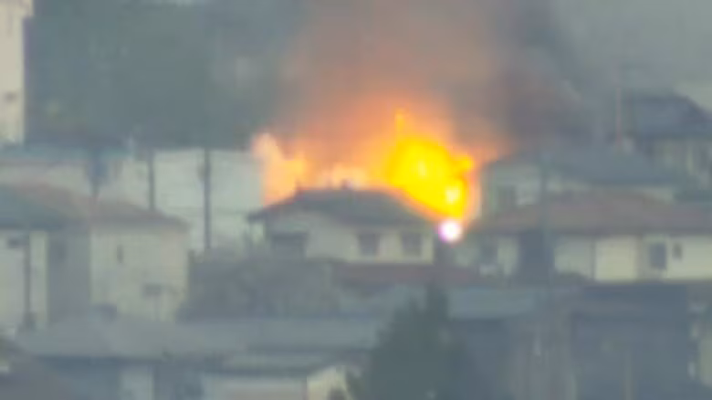 【速報】福島市で火事　火の手が上がる｜FNNプライムオンライン