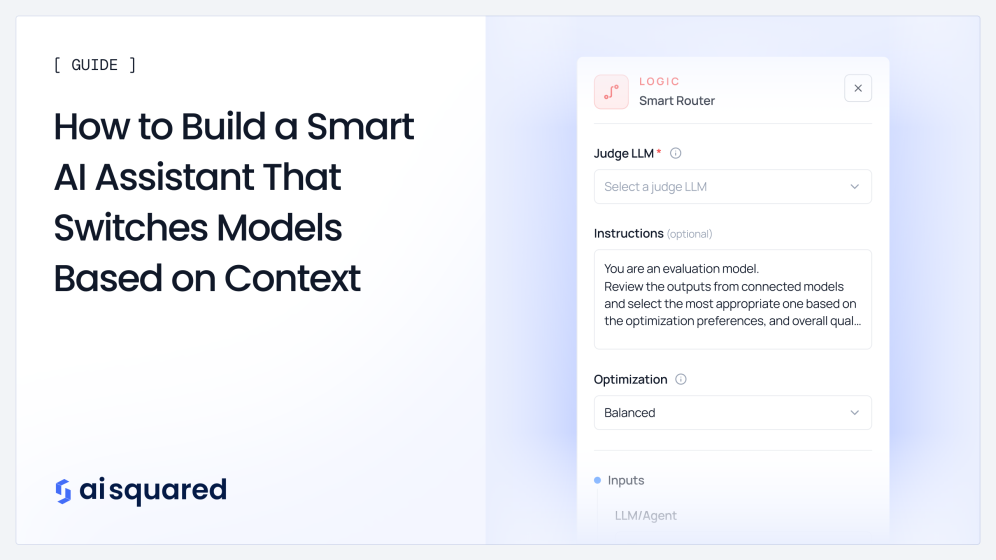 How to Build a Smart AI Assistant That Switches Models Based on Context