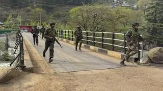 Security has been beefed up across Kashmir as the nation remembers the 26 men who were gunned down by Lashkar-e-Taiba terrorists in the Baisaran meadows of the Pahalgam resort on this day last year, Wednesday, April 22, 2026. Security personnel rush to the spot after terrorists attacked a group of tourists in Pahalgam, Anantnag district, in this file photo dated April 22, 2025. Security has been beefed up across Kashmir as the nation remembers the 26 men who were gunned down by Lashkar-e-Taiba terrorists in the Baisaran meadows of the Pahalgam resort on this day last year, Wednesday, April 22, 2026. Security personnel rush to the spot after terrorists attacked a group of tourists in Pahalgam, Anantnag district, in this file photo dated April 22, 2025.
