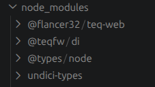 Зависимости в node_modules Зависимости в node_modules