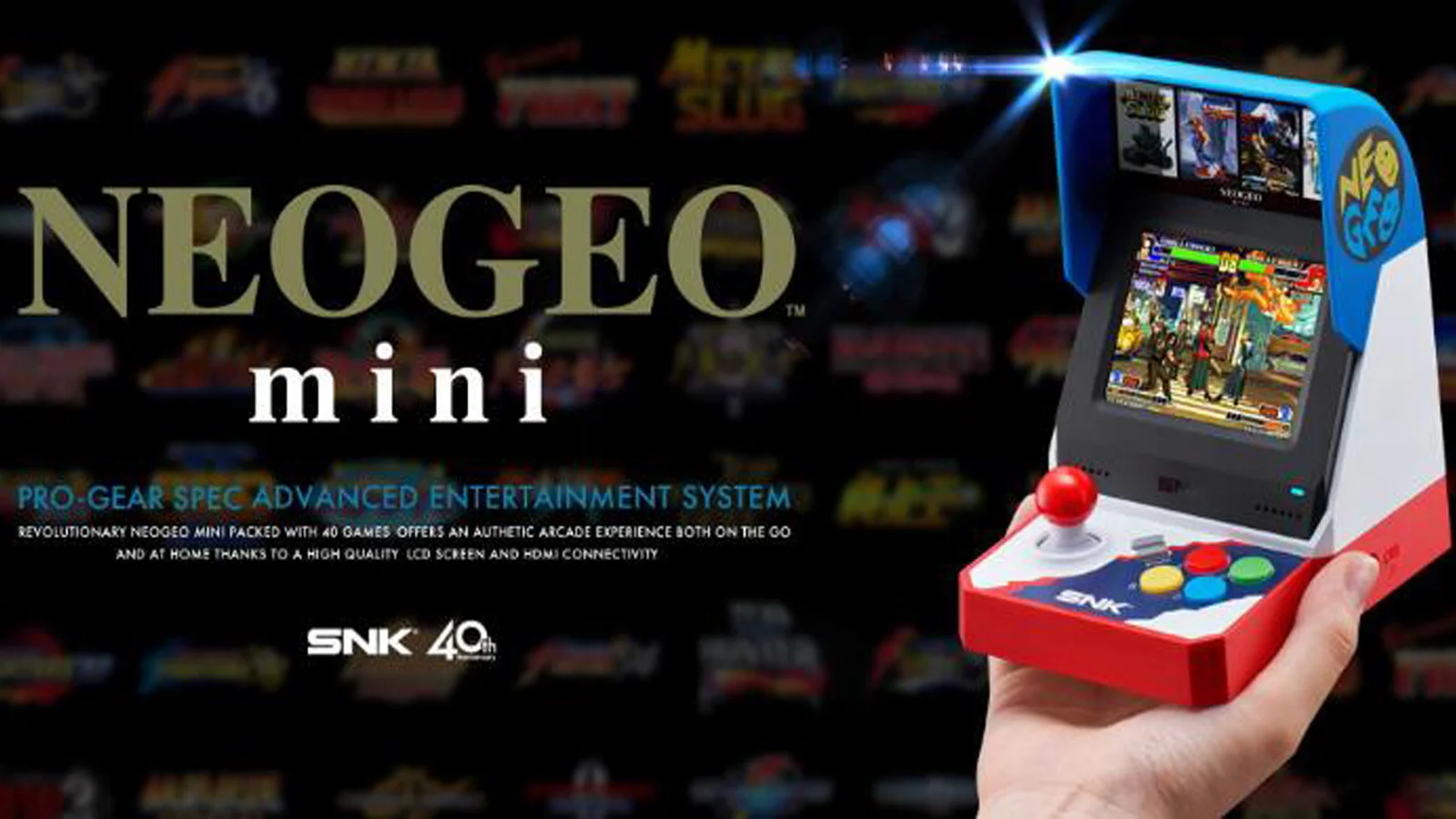 SNK NEOGEO mini街机公布发售详情，7月24日发售！