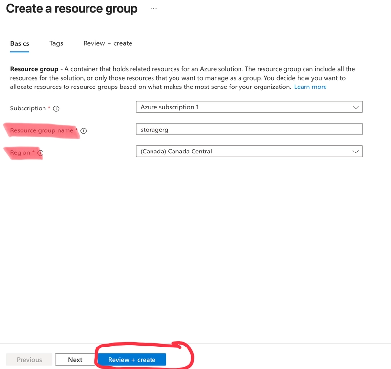 Naming and Resource Region
