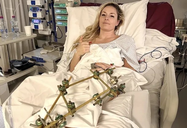 Lindsey Vonn, tras su tercera operaci�n.