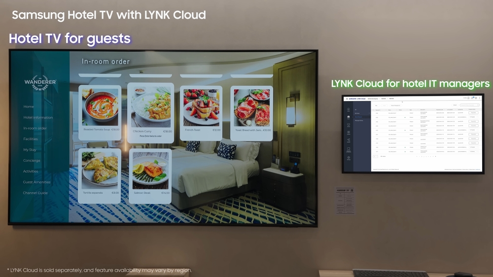 Samsung Hotel TV and LYNK Cloud