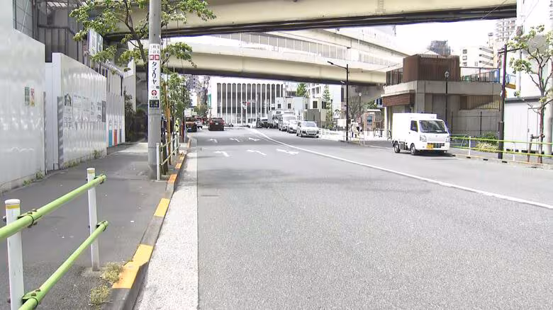 東京・港区の交差点でタクシーと自転車が衝突　60代女性が意識不明の重体｜FNNプライムオンライン