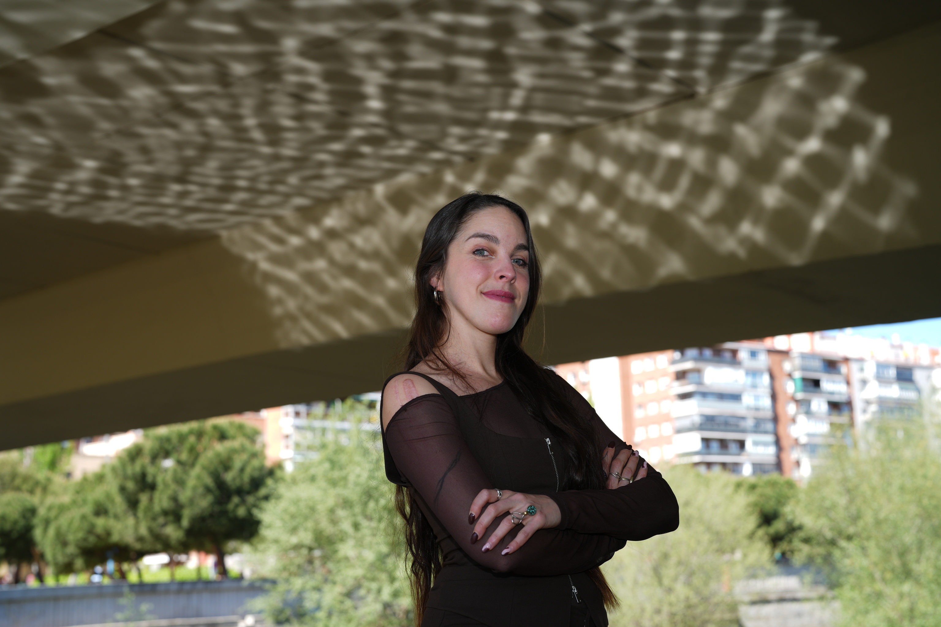 Amarna Miller posa para la entrevista en Madrid R�o.