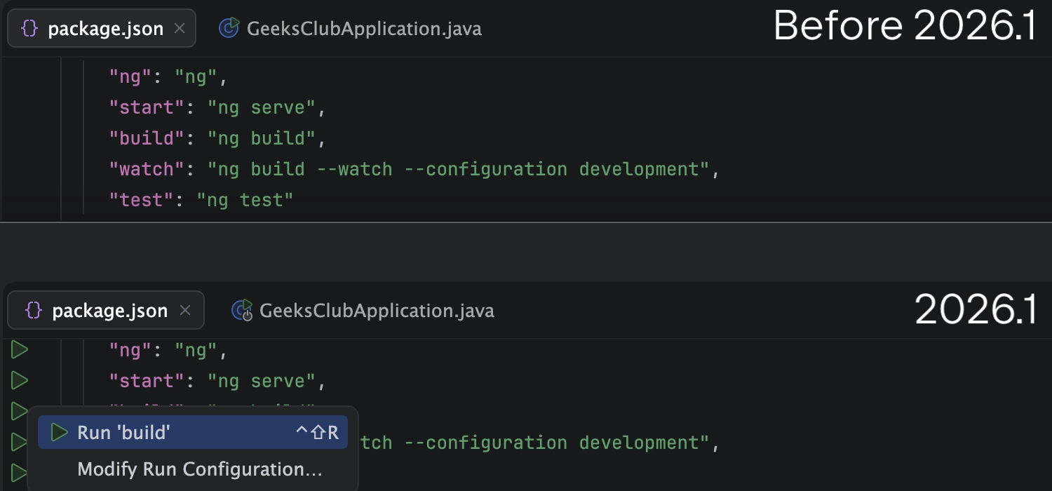 Execute NPM scripts directly from package.json