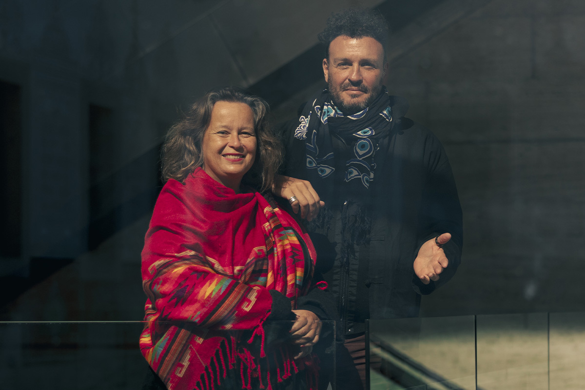 Marita Muukkonen e Ivor Stodolsky, directores y fundadores de Artists at Risk en el CCCB.