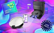 Shark vacuums on Spring Sale background