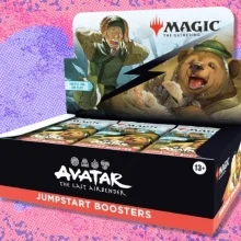 The Magic: The Gathering — Avatar: The Last Airbender Jumpstart Booster Box on a purple and red background