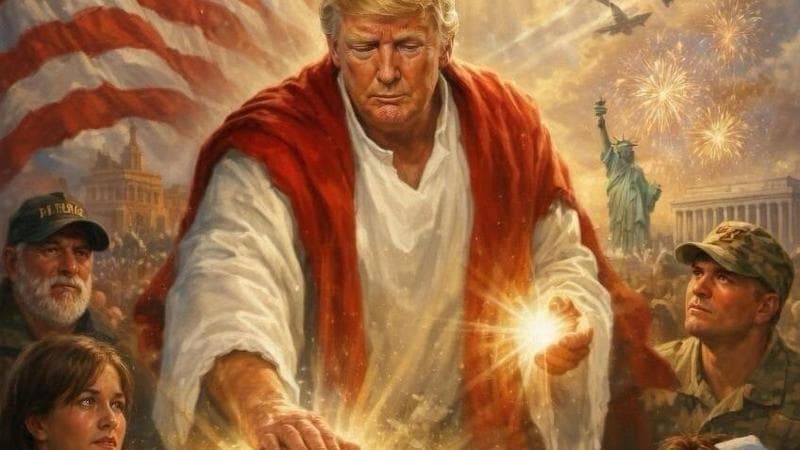 Trump con l'Ia si trasforma in Gesù. Ma poi cancella il post: “Fake news, ero ritratto come medico”
