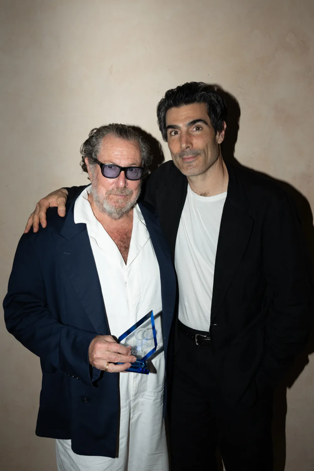 Director Julian Schnabel and actor Louis Cancelmi brought In the Hand of Dante to closing night of the Sarasota Film Festival on Saturday.