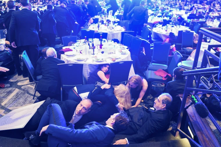 Security Scare at The White House Correspondents' Dinner with President Trump