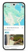 A screenshot of Benson Boone’s custom list on Google Maps
