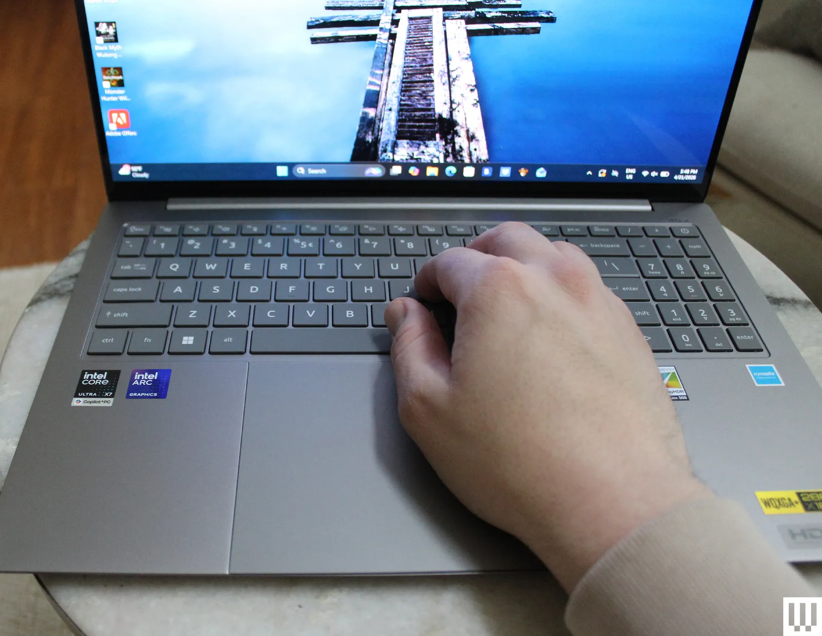 Image may contain Computer Electronics Laptop Pc Computer Hardware Computer Keyboard Hardware Screen and Monitor