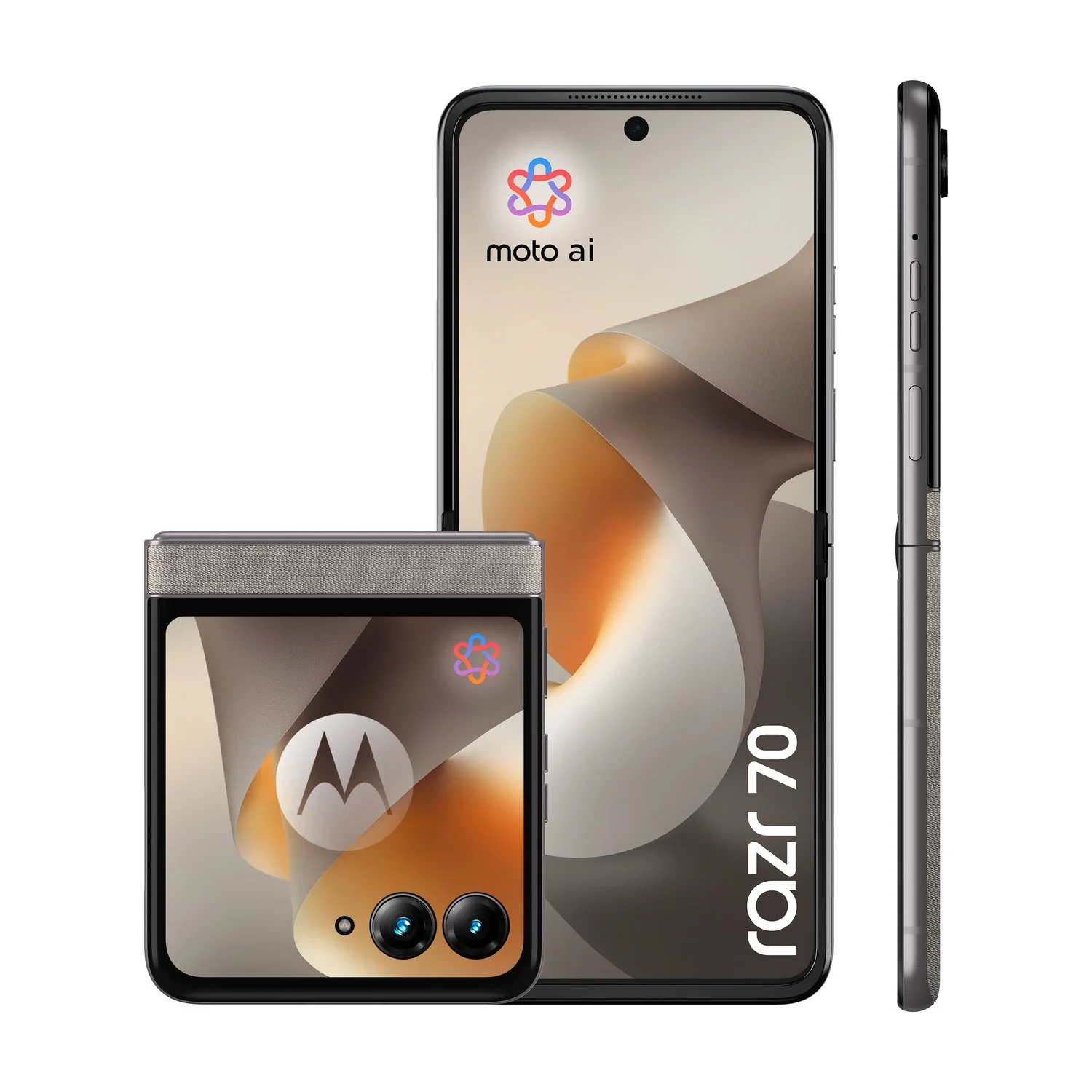 摩托罗拉 Razr 2026(Razr 70)折叠手机渲染图再曝,配独特纹理设计