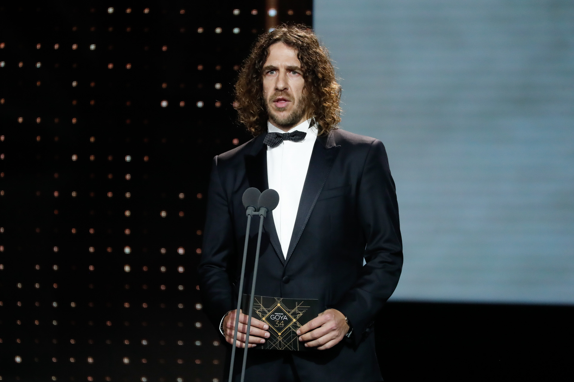 Carles Puyol en la gala de los Goya en 2020