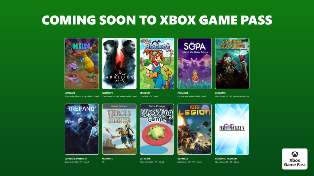 A list of games coming to Xbox Game Pass in the second half of April 2026