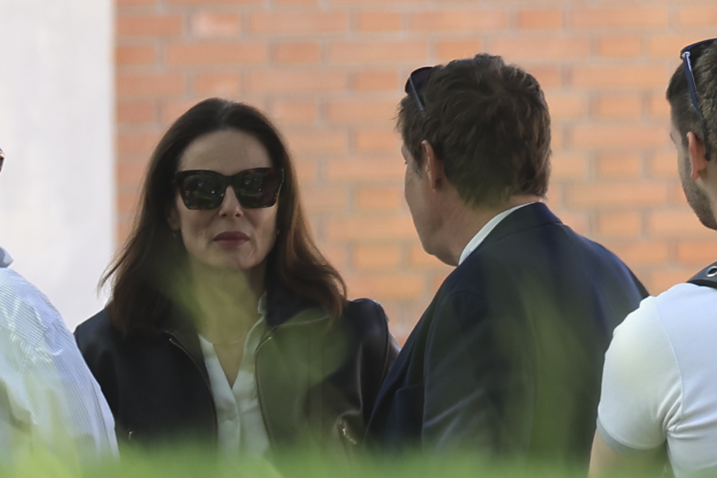 La actriz en el �ltimo adi�s de su madre