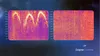 Two spectrograms: left shows three arching sound patterns; right shows a more uniform sound pattern.