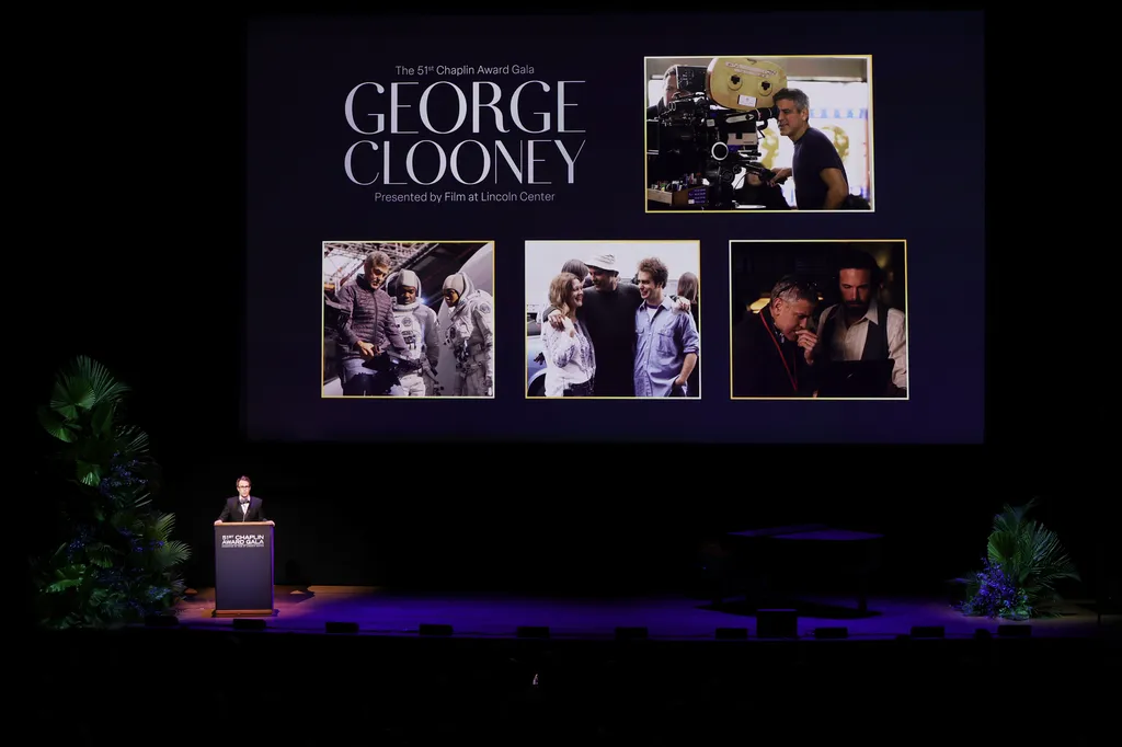 Image may contain George Clooney George Clooney Sam Rockwell George Clooney David Oyelowo People Person and Adult