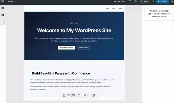 WP Next Editor responsive breakpoints
