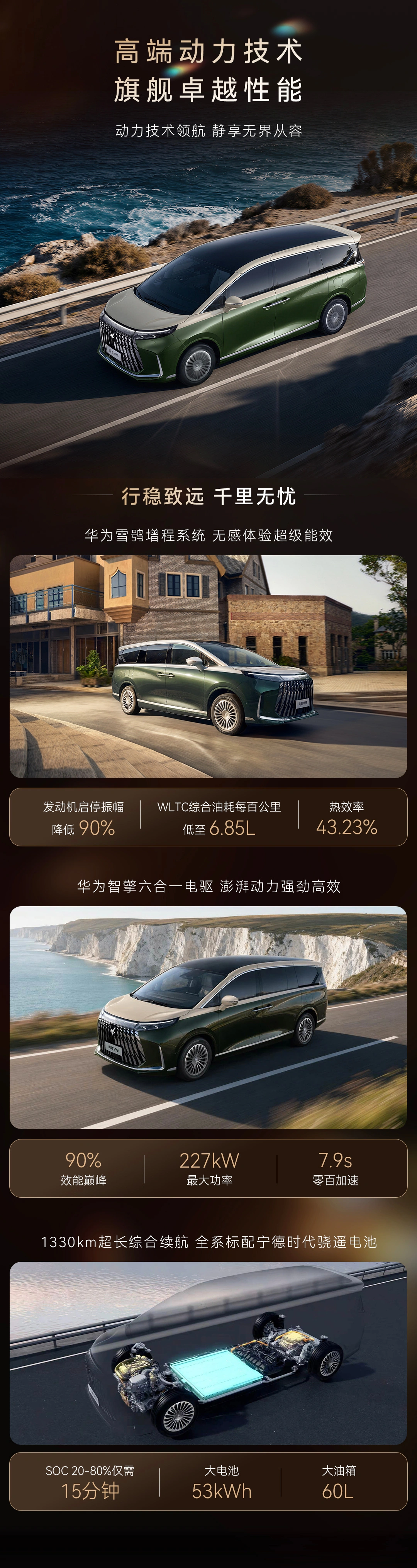 极狐问道 V9 MPV 开启预售:华为增程器 + 磁流变悬架,预售补贴价 21.99 万元起