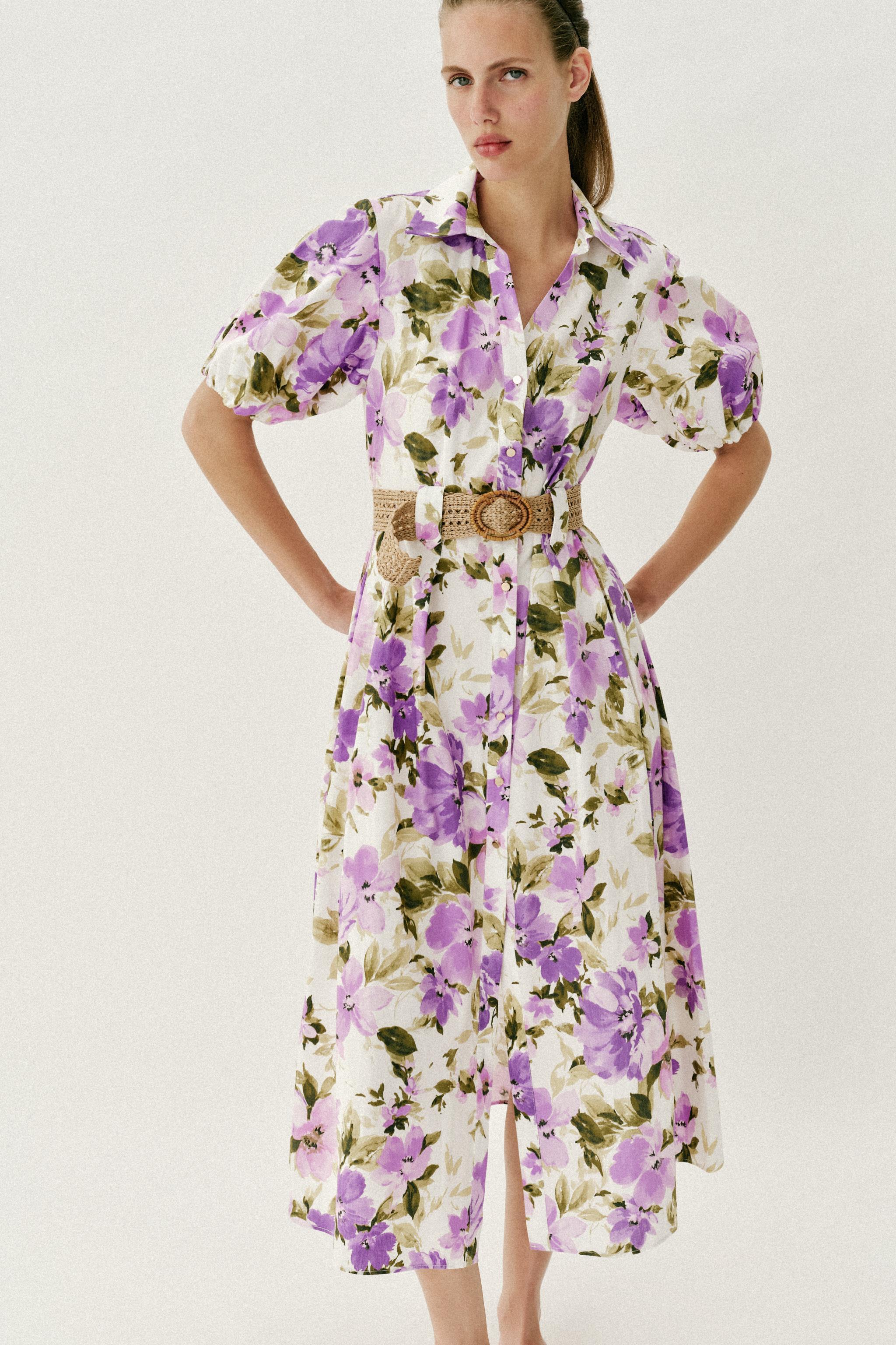 De la Feria de Abril a invitada: vestido midi de flores de Zara con el que lucir�s espectacular tanto en el Real de Sevilla como en bodas, bautizos y comuniones esta primavera-verano
