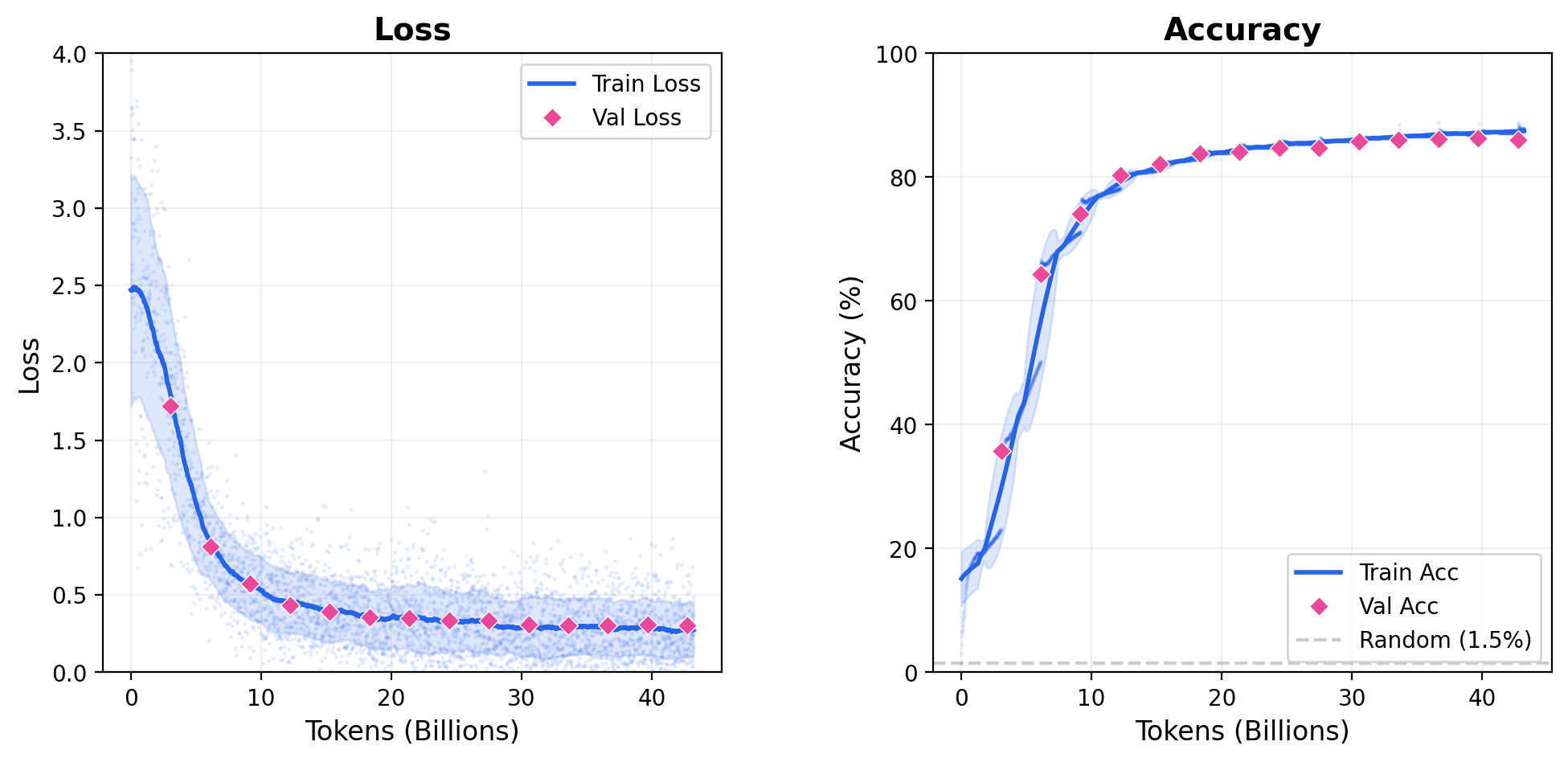 Training curves
