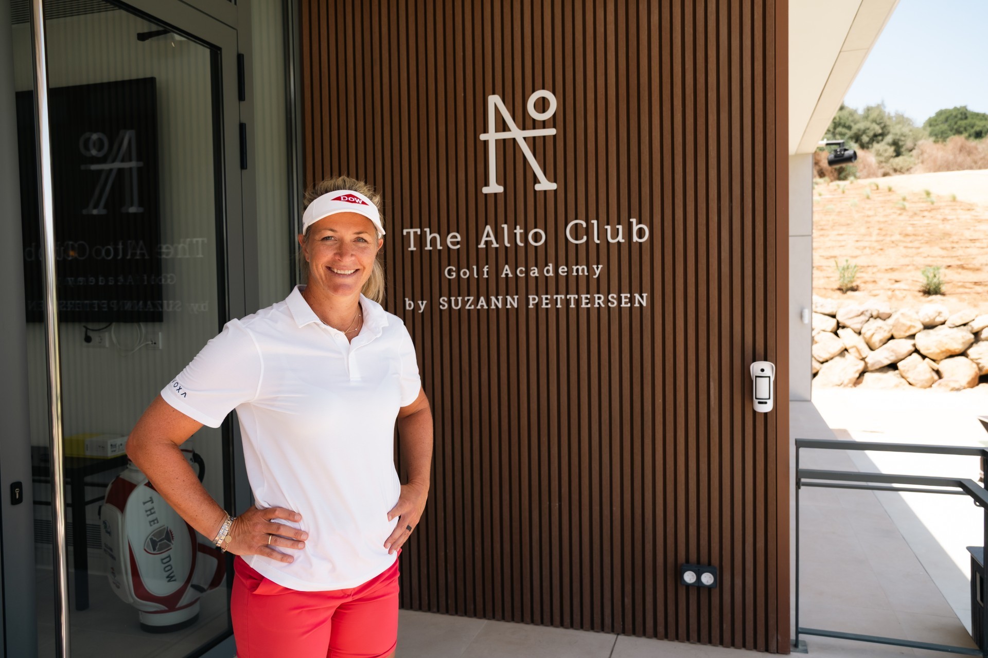 Suzann Pettersen, en la presentaci�n de su academia.