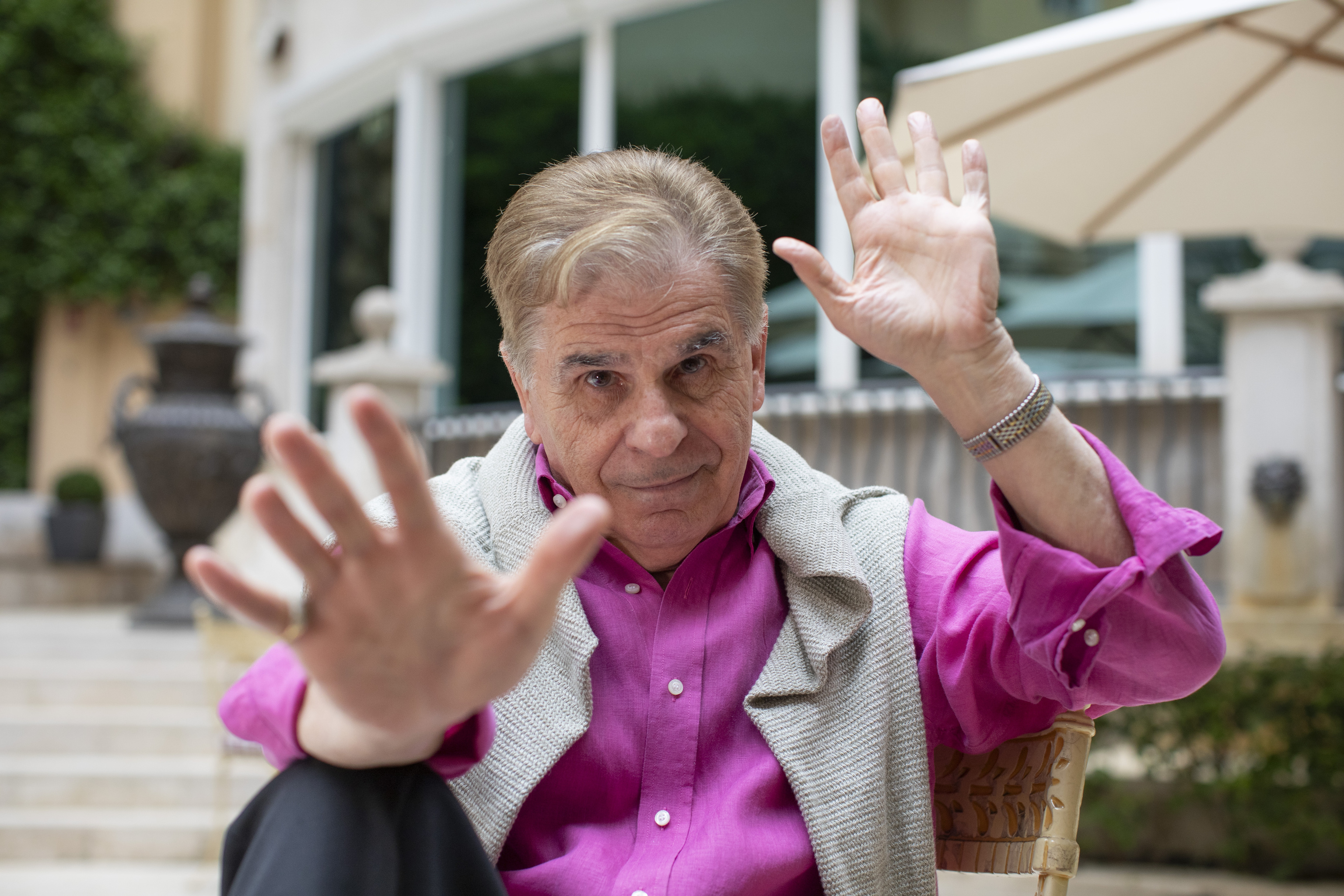 Pedro Ruiz en la terraza del Hotel Intercontinental