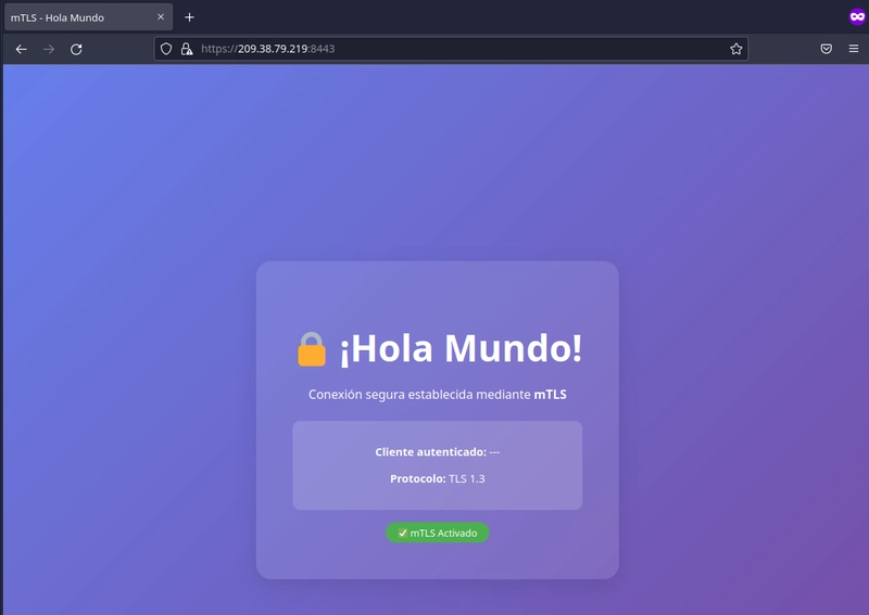 Firefox con tls