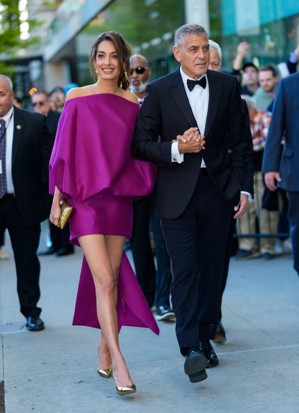 Image may contain George Clooney Amal Clooney George Clooney La Parka Person Adult People Clothing and Pants